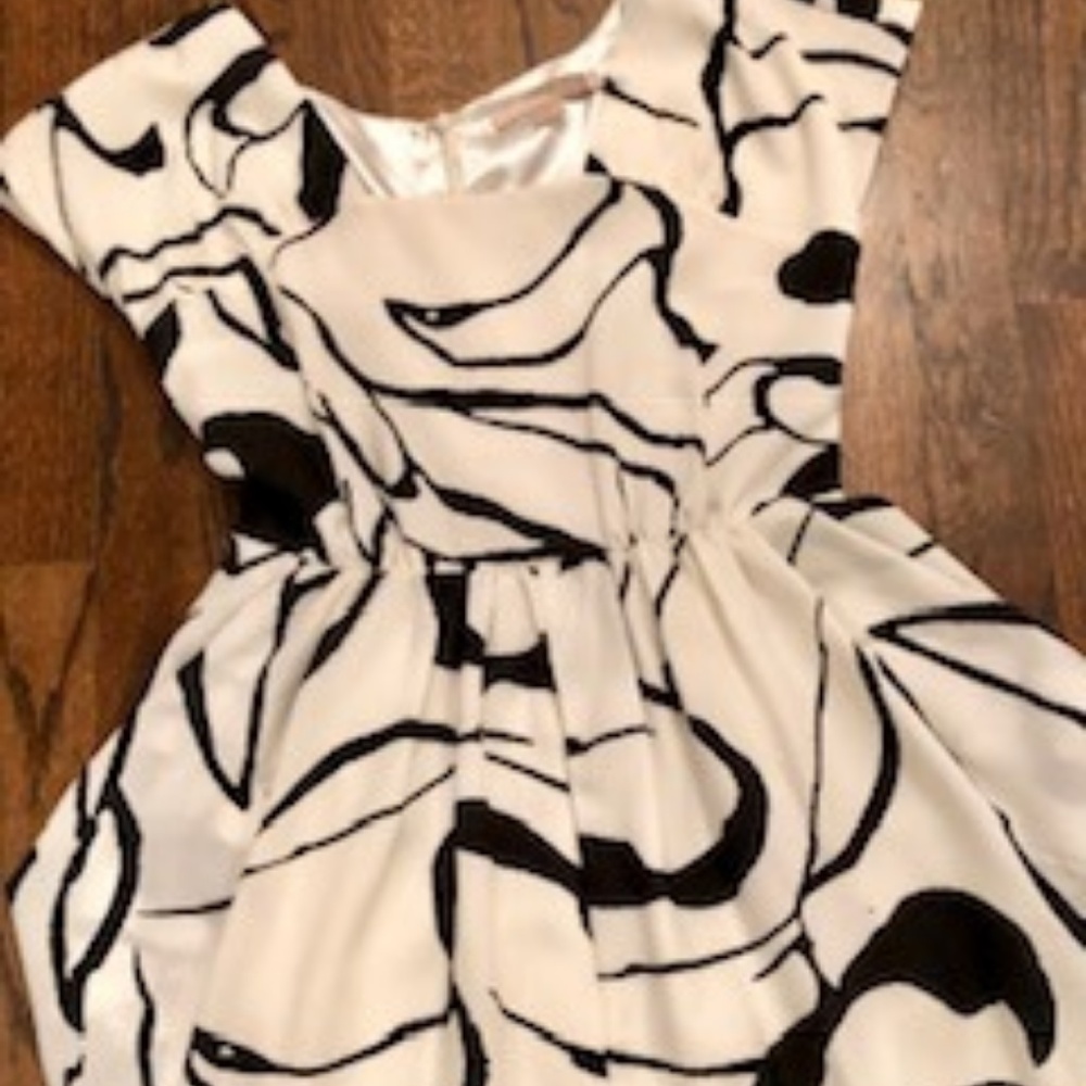 Black and white dress